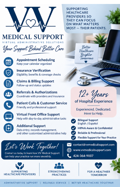 VV Medical Support Original Flyer